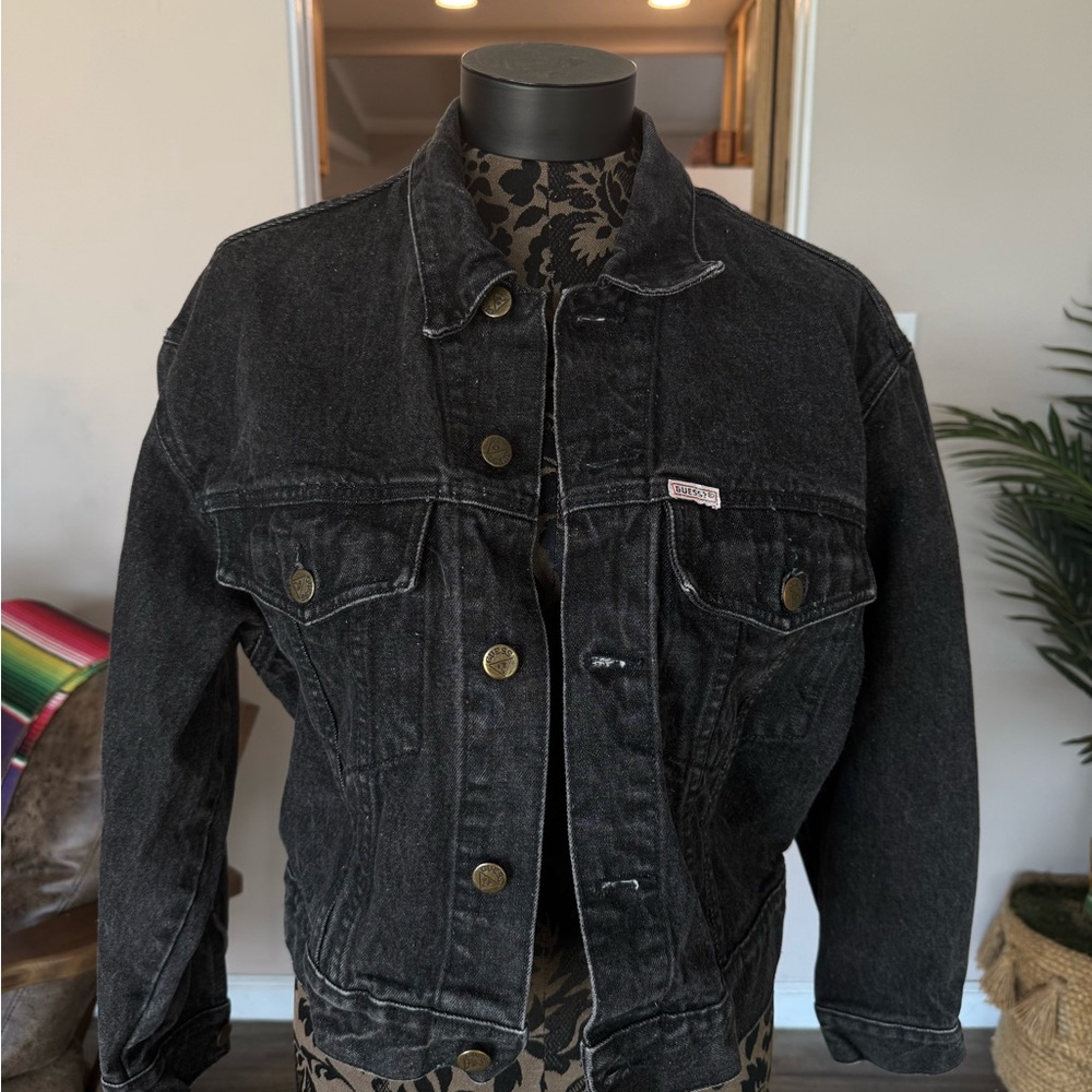 Vintage Guess - Black  Denim Jacket